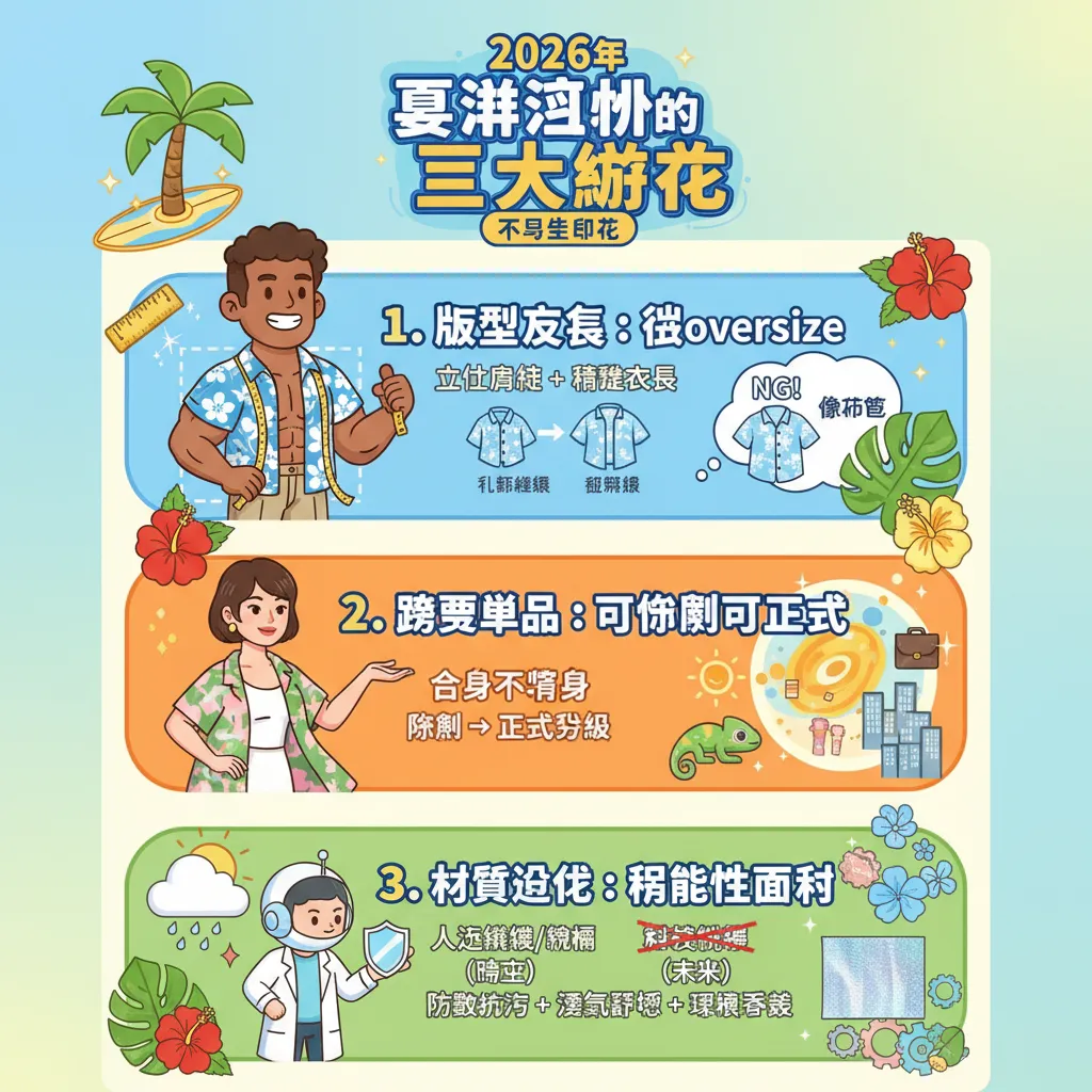 2026年夏威夷衫的三大進化：不只是印花